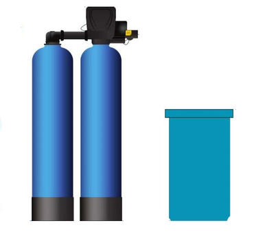 Duplex Commercial Water Softener WS1.5TT 125-litre (1.5 inch) Flow 5 m3/HR Capacity 20.8 m3