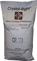 Water filtration crystal right media